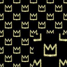 Glittery crowns in the dark
