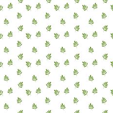 White Green Leaves Branch Printable Seamless SVG Pattern
