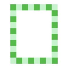 Green Squares Print and Cut SVG Frame Border