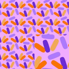 Halloween Sprinkles Pink Seamless Pattern