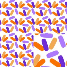 White Background Halloween Sprinkles Pattern