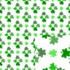 Hand Drawn Shamrocks Pattern