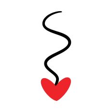 Layered Valentine Heart Dangle Cut File SVG