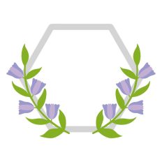 Hexagon Flower Frame-Layered