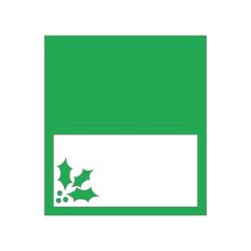 Christmas Holly Tent Card