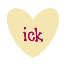 Anti-Valentine's Day Ick Heart Print and Cut SVG