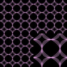 Pink and Black Geometric Seamless Pattern