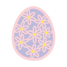 Intricate Flower Easter Egg