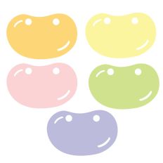 Jelly Bean Layered Candy Garland Cut File
