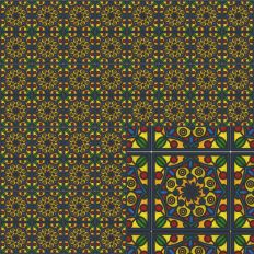 Jewel Toned Stained Glass Inspired Tile Printable SVG Pattern