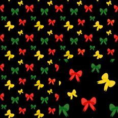 Juneteenth Colors Bows Printable Seamless
