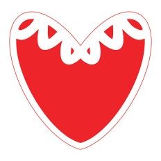 Layered Lace Heart SVG Cut File