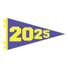 Class of 2025 4 Layered Pennant Flag Cut File