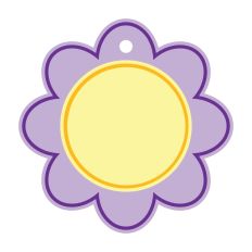Flower Tag Cut File Layered DIY Blank 6 Layer Gift Tag
