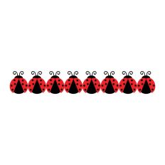 Ladybug Border-Layered