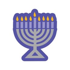 Layered Menorah