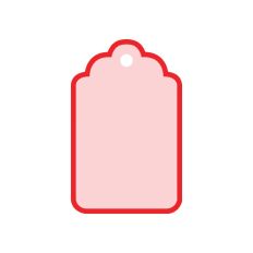 Layered Scalloped Tag