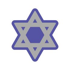 Layered Star of David