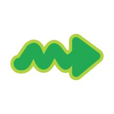 Layered Wiggly Arrow