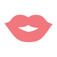 Lips Silhouette Cut File SVG