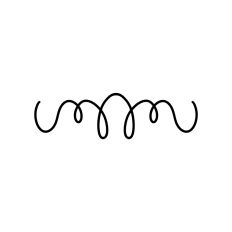 Loopy Squiggle Border Flourish Print and Cut