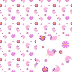 Lovely Lady Birds Pattern