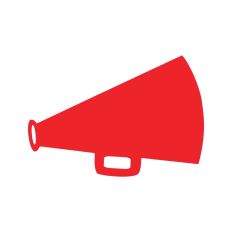 Cheer Megaphone Silhouette