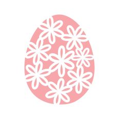Egg with Flowers-Negative space 