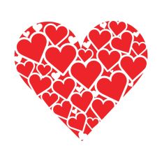 Intricate Negative Space Heart