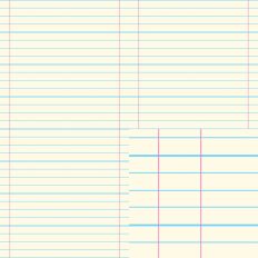 Lined Notebook Paper Seamless Pattern