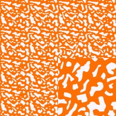 Orange Composition Book Pattern