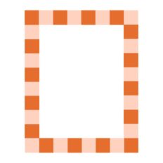Orange Squares Hand drawn SVG Print and Cut Frame