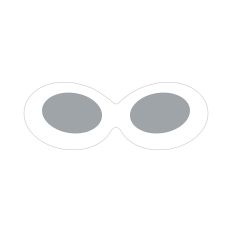 Oval Layered Sunglasses SVG Cut File
