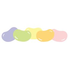 Pastel Jelly Beans Print and Cut SVG Border