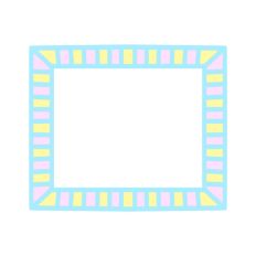 Pastel Striped Border Print and Cut Frame