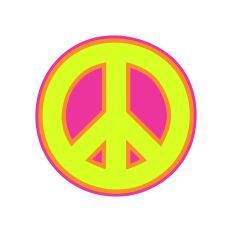 Layered Peace Sign 70s party Peace Sign SVG