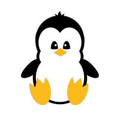 Cute Penguin Layered