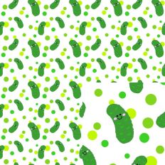 Printable background Pickles and Dots hand drawn SVG