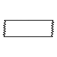Piece of Tape Hand Drawn Print and Cut Template