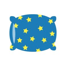 Fluffy Pillow with Stars-Layered