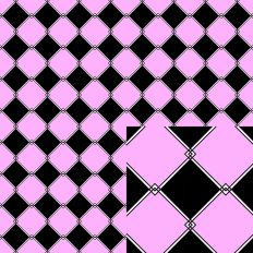 Black and Pink Diamond Seamless Pattern