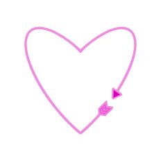 Pink Heart Arrow Print and Cut SVG Cut File