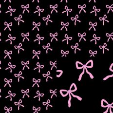 Black Pink Bows SVG Seamless Pattern