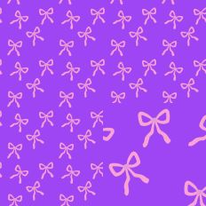 Purple Pink Bows SVG Seamless Pattern