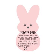 Pink Easter Bunny Today's Date Print and Cut Planning SVG