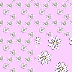 Spring Daisies on Pink Pattern Seamless SVG