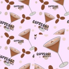 Light Pink Espresso Martini SVG Printable Pattern