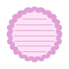 Pink Round Journaling Card Print and Cut File Cake Themed SVG