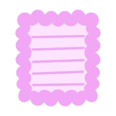 Pink Square Journaling Card Cake Theme print and cut SVG