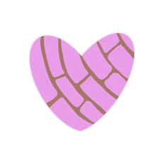 Pink Heart Concha 